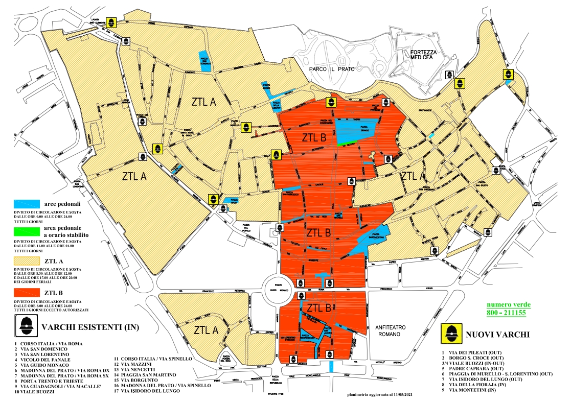 mappa ztl comune di arezzo